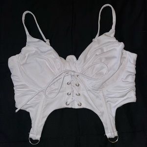 White crop top from Hot and Delicious